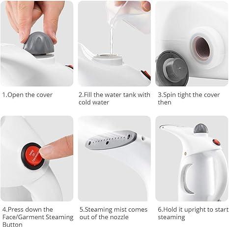 Portable Handheld Garment & Facial Vapor Steamer