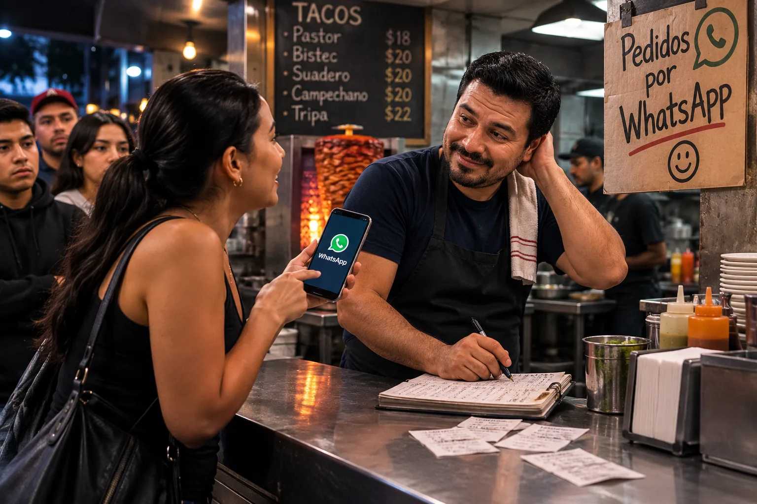 Cliente pidiendo WhatsApp